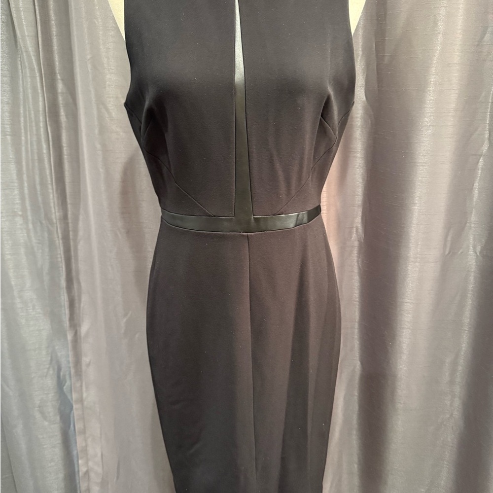 WHBM Elegant Black Sleeveless Dress